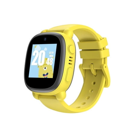 WatchOut Duo Kids Smart Watch with GPS, 1.3 in, Yellow Case