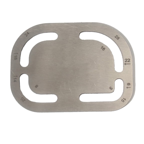 Watchband Ruler Stencil Template Rounded Corner Gauge Measuring Tool for Leather