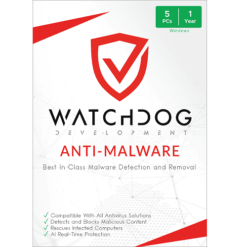 Watchdog Anti-Malware - 1-Year | 5-PC (Watchdog Antivirus Co)