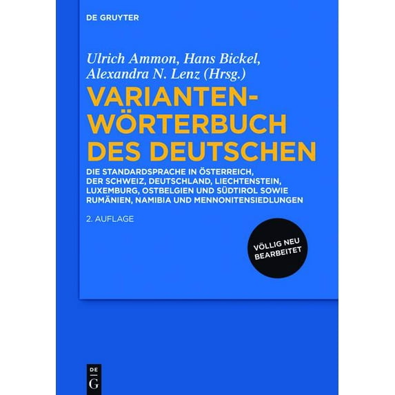 Variantenwörterbuch des Deutschen (Edition 2) (Paperback)