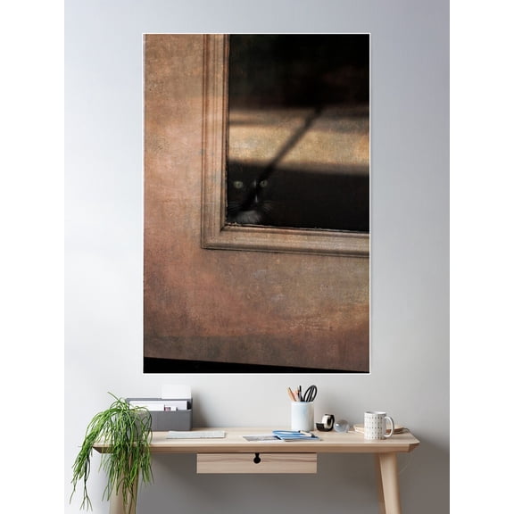 Watcher In The Doorway Poster Wall Art, Modern Wall Decor For Living Room Bedroom, 12x18 UNFRAMED