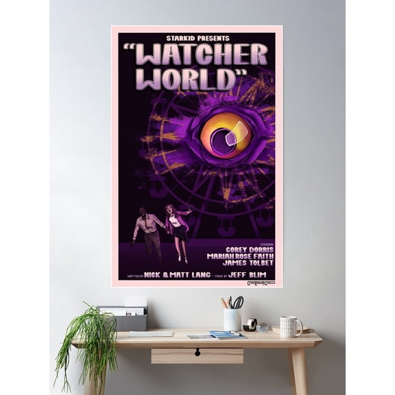 Watcher World Vintage Poster Poster Wall Art, Modern Wall Decor For Living Room Bedroom, 12x18 UNFRAMED