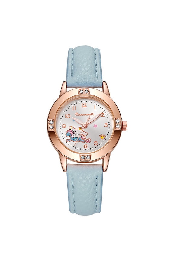 Watches Cinnamoroll Kuromi My Melody Cute Cartoon Rose Gold with Diamond Belt Watch Women's Quartz Watch