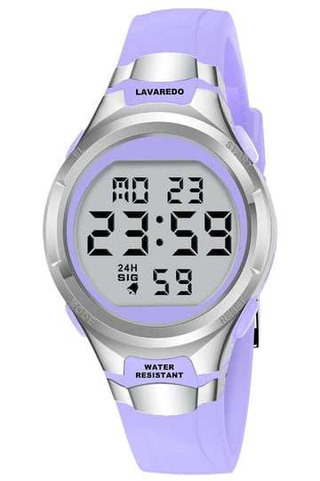 Women\'s Silver And Purple Analog Quartz Cable Cuff Arabic Numbers Bracelet Watch Women main image 3