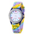 thumbnail image 1 of Watches For Women Rhinestone Decor Silicone Quartz Watch, Round Case Wrist Watch, Fashion Exquisite Versatile Casual Daily Wear Watch, 1 of 2