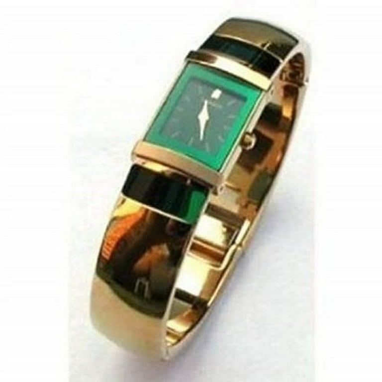 Seiko Lassale Women's Watch - 23k Gold, Sapphire Crystal, Emerald