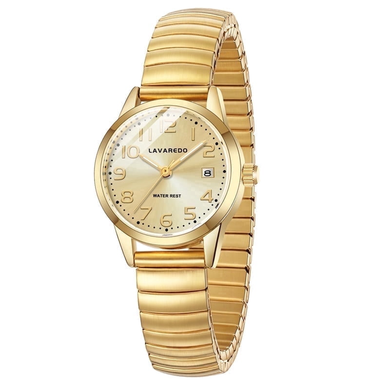 Watches for Women Analog Ladies Quartz Watches with Stainless Steel Expansion Band,Easy Reader Waterproof Lady Watch Mother's Day gift For Women -XS Size