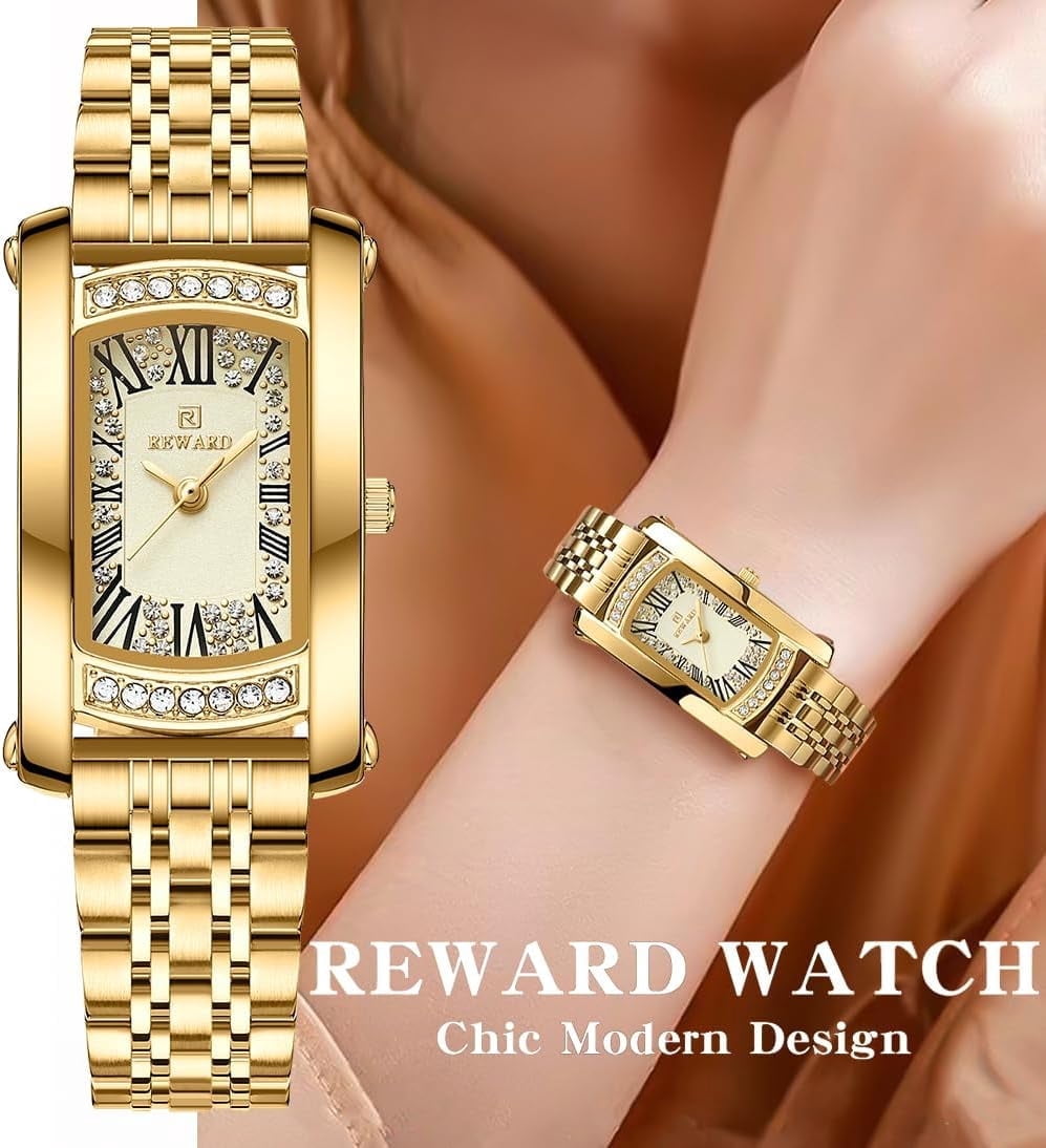 Watches Women with Date Silver Stainless Steel Luxury Ladies Watches with Small Writs Diamond for Women Waterproof Elegant Dress Quartz Analog Women's Wrist Watches Reloj de Mujer