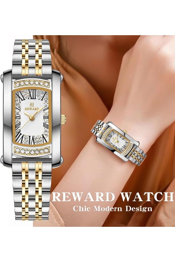 Watches Women with Date Silver Stainless Steel Luxury Ladies Watches with Small Writs Diamond for Women Waterproof Elegant Dress Quartz Analog Women's Wrist Watches Reloj de Mujer