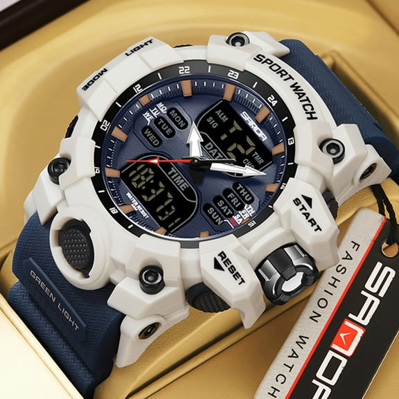 Watches for Man Digital Watches Waterproof Sport Watch with LED Backlight, Running Sports Digital Watch Gifts for Man Father's Day Gift