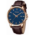 thumbnail image 1 of Watches for Man Minimalist Quartz Watch with Leather Strap & Calendar 30M Water Resistant Watch Gift for Man, 1 of 8