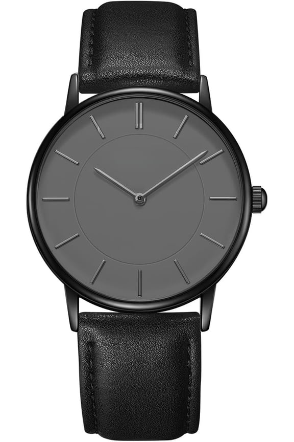 Watches for Mens Minimalist Fashion Business Wrist Watch Analog with Leather Strap