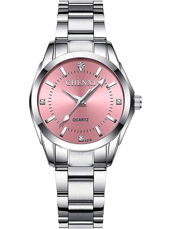 Watches for Women Analog Quartz Silver Stainless Steel Watches Luminous Waterproof Ladies Dress Watch