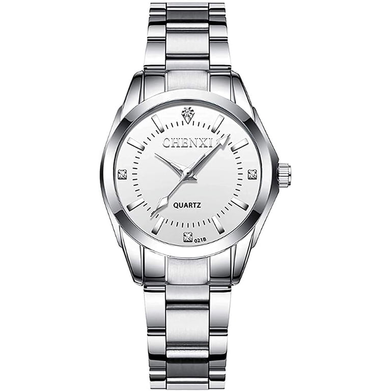 Watches for Women Analog Quartz Silver Stainless Steel  display picture 3