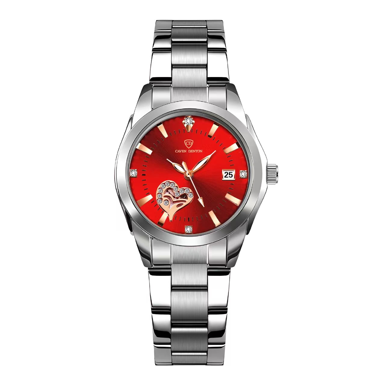 Watches for Women Analog Quartz Silver Stainless Steel Watches Luminous Waterproof Ladies Dress Watch