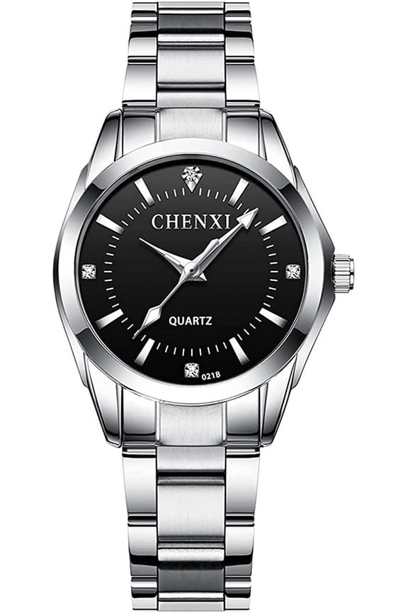 Watches for Women Analog Quartz Silver Stainless Steel Watches Luminous Waterproof Ladies Dress Watch