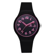 Watches for Women (Buy 2 get 1 free),Mother's Day Gift Silicon Strap Fashion Women Watches Ladies Solid Pattern Casual Wristwatch Clock,Black