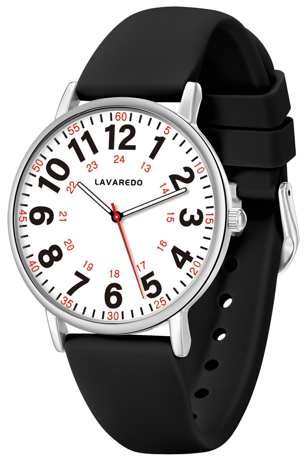 Watches for Women Ultra-Thin Waterproof Nurse Watch with Silicone Band ...
