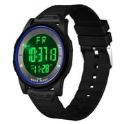 Watches for man Digital Watch, Ultra-Thin Sport Man Watch with Stopwatch/Alarm/Calender/Backlight/12/24 hours,Waterproof Wristwatch Gift for Man