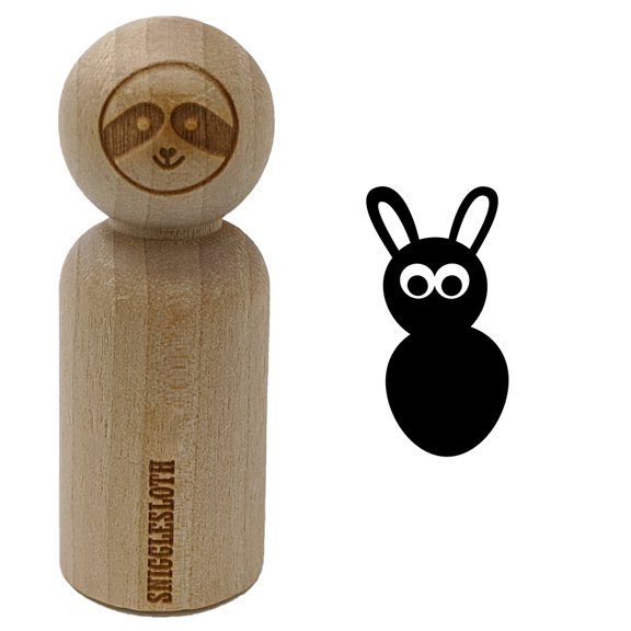Watchful Rabbit Rubber Stamp for Scrapbooking Crafting Stamping - Small 3/4 Inch