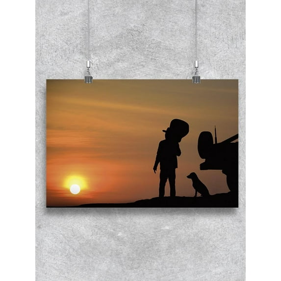 Watching The Sunset Poster -Image by Shutterstock