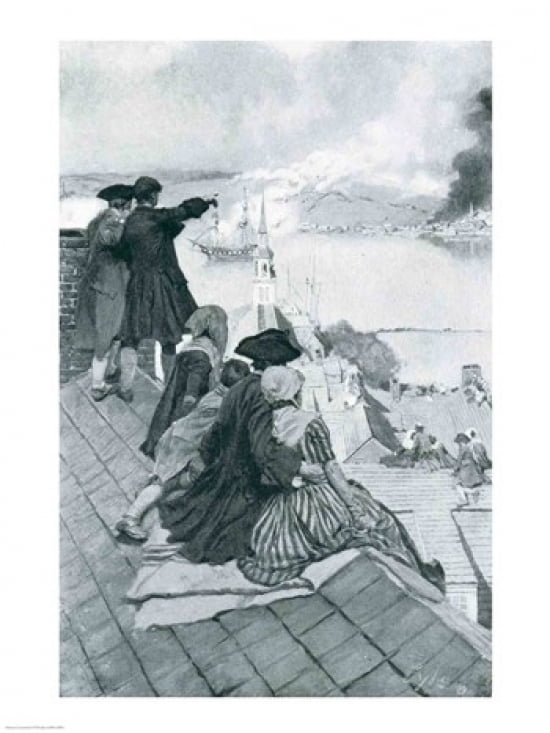 Watching the Fight at Bunker Hill Canvas Art - Howard Pyle (18 x 24)