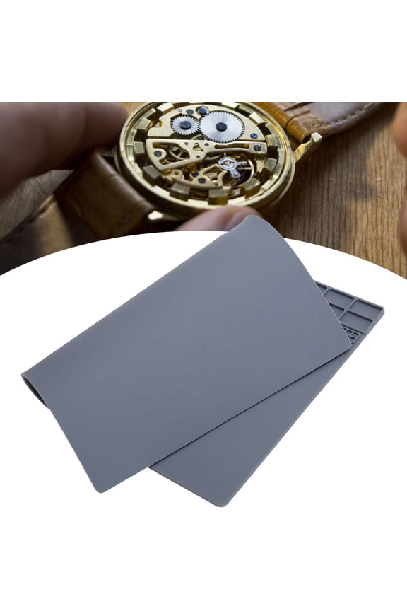 Watchmaker Mat Watch Repair Rubber Mat, Watch Repair Mat Watch Repair Pad Watchmaker Mat Non-Slip Watch Repair Accessory for Soldering CellPhone Electronics Watch Repair