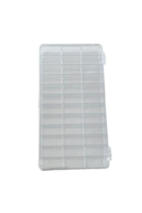 Watchmaker Selection box with hinged lid 36 compartments watch part tool