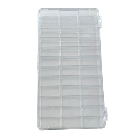 Watchmaker Selection box with hinged lid 36 compartments watch part tool