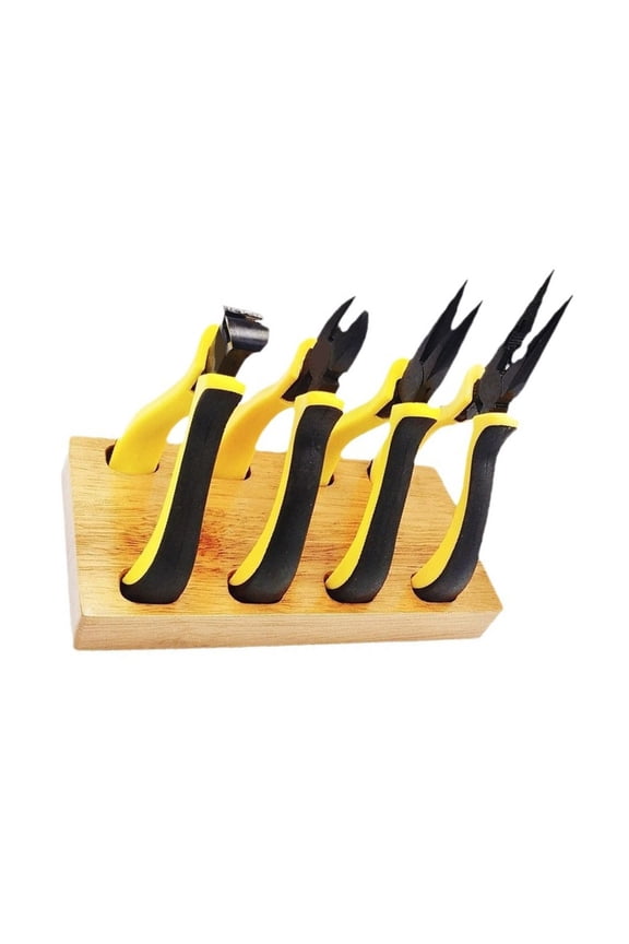 Watchmakers Watch Repair Tool Vise Pliers with Wood Holder for Watch Servicing