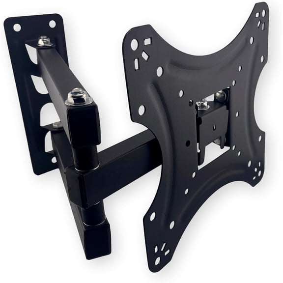 Watchman WM-S2 Model X-200 Black TV Monitor CCTV Wall Mount Bracket, Black; Fits Most 17" to 42" Flat Panel TVs and Monitors; VESA 200; Load Capacity 44 Pounds; Tilt: +- 15 Degrees