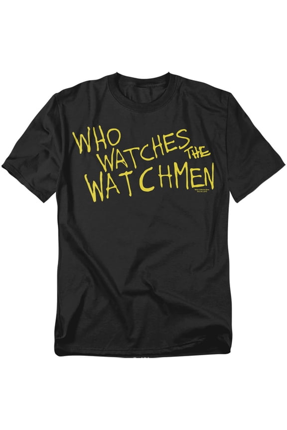 Watchmen T-Shirt Who Watches Unisex Graphic Tee For Men & Women Black 
