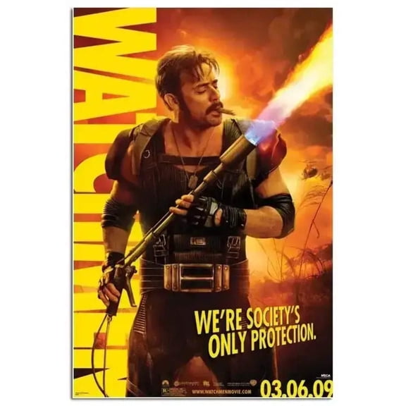 Watchmen original 2009 mini 11x17 movie poster Jeffrey Dean Morgan as The Comedian