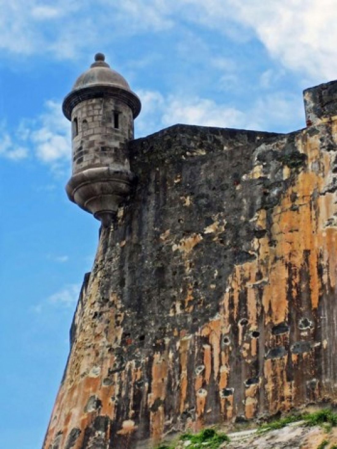 Watchtower Fort San Felipe del Morro San Juan Puerto Rico Canvas Art - Miva Stock DanitaDelimont (20 x 26)
