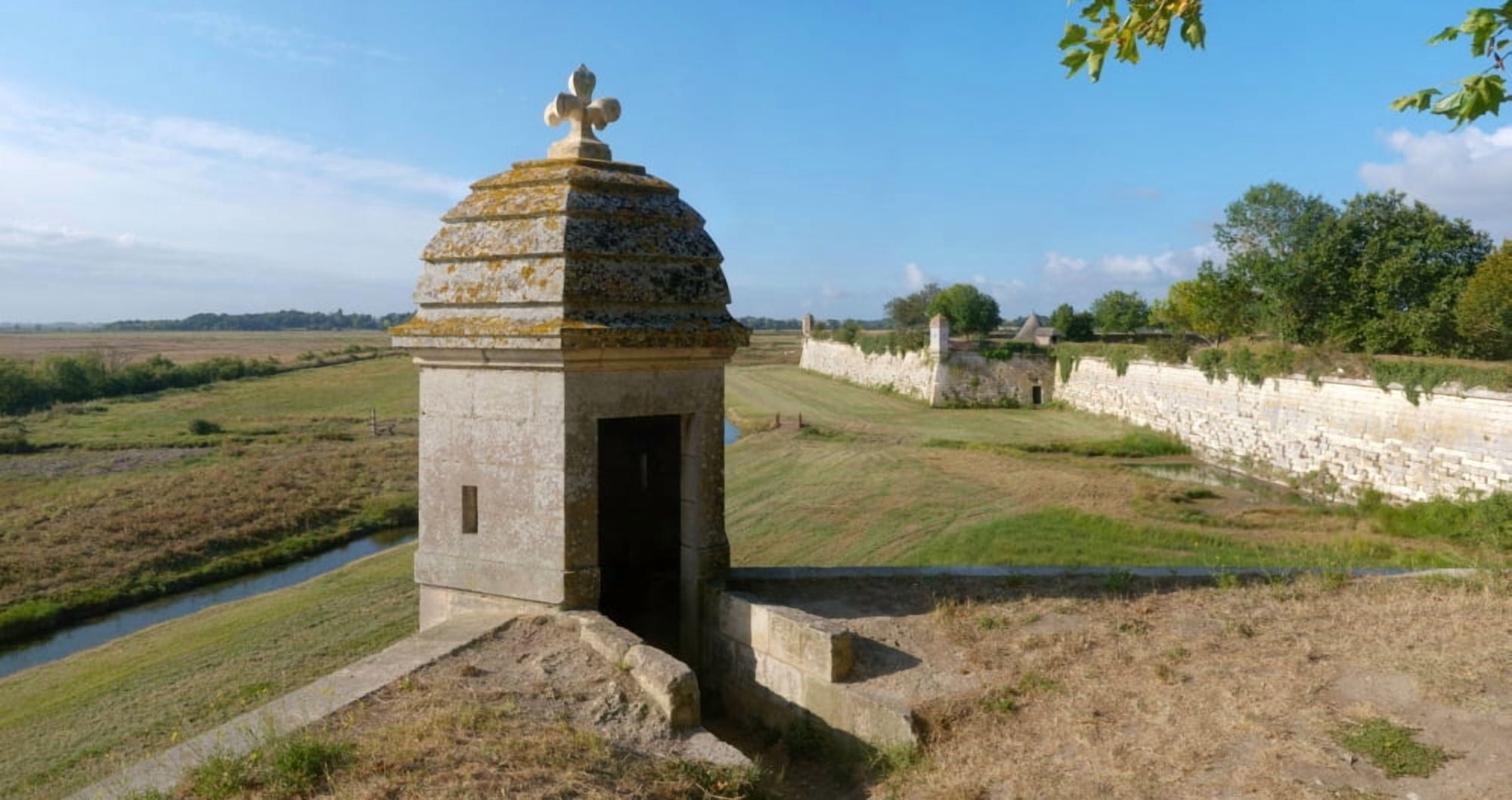 Watchtower of Fortifications of Vauban Brouage Charente-Maritime Poitou-Charentes France Canvas Art - Panoramic Images (18 x 9)