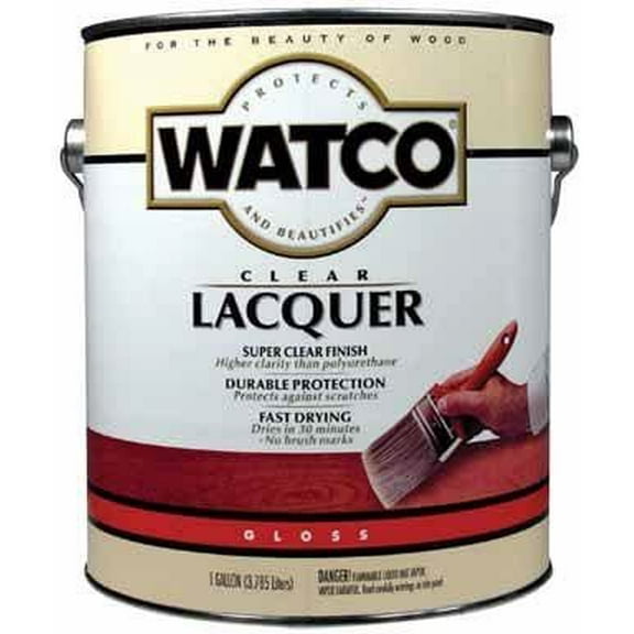 Watco 1G Gloss Clear Lacquer Wood Finish -4 Pk