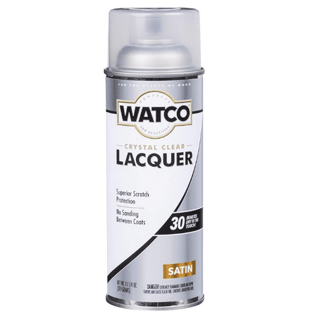 11.25 oz Rust-Oleum 63281 Clear Watco Lacquer Spray, Satin
