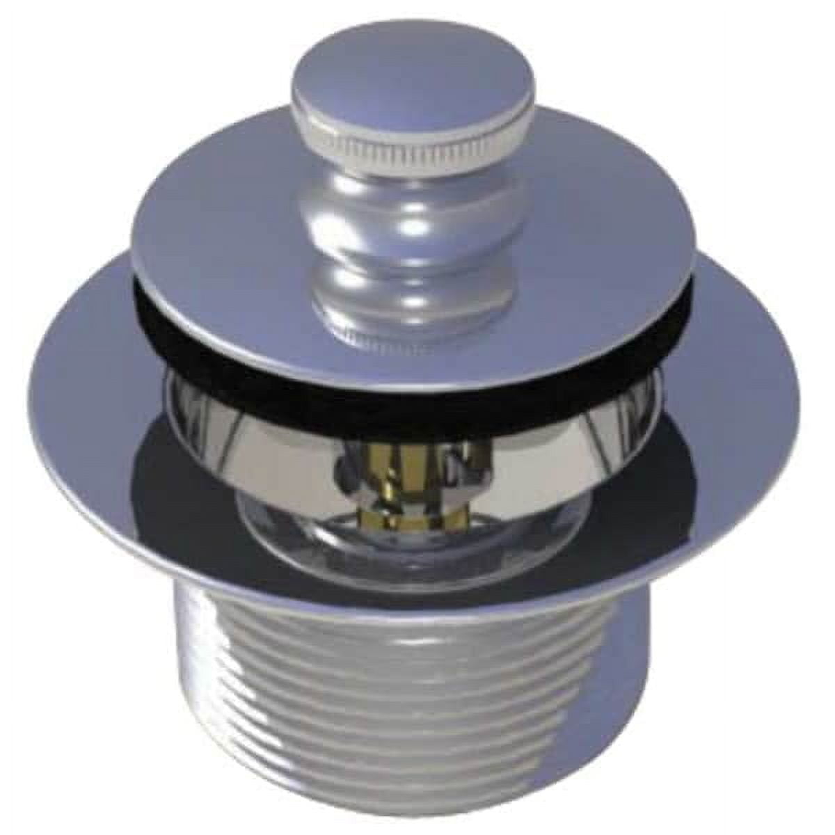 Chrome Brass Lift and Turn Tub Drain Stopper with Strainer Body