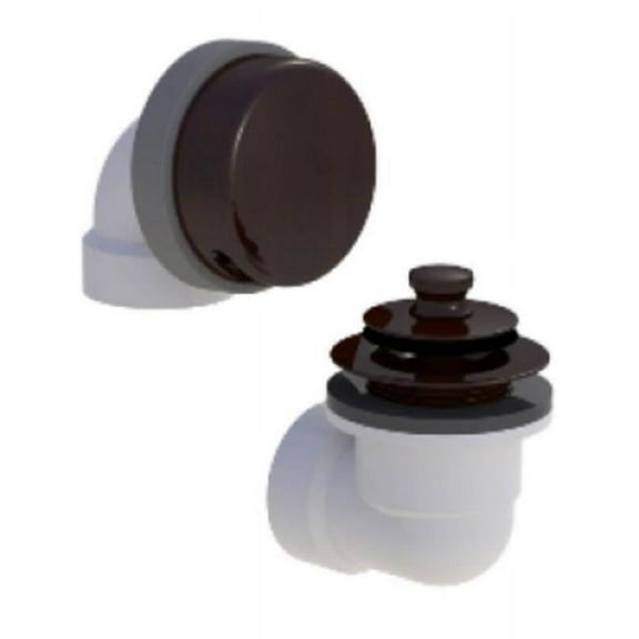 Watco Manufacturing 901-LT-PVC-WI 901 Solvent Weld Bath Waste Half Kit, Matte Black