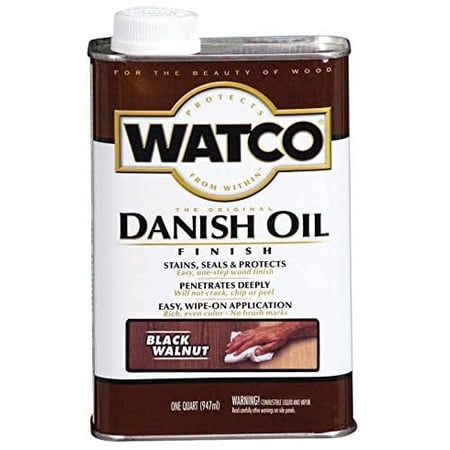 Watco Rust-Oleum Transparent Black Walnut Oil-Based Danish Oil 1 — Construction & DIY Use, Standard Hardware Spec