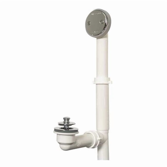 Watco Shower Drain,16 in Body H,No Grid 500-LT-PVC-CP