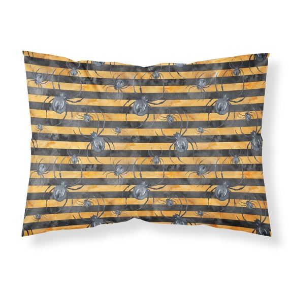 Watecolor Halloween Spiders Fabric Standard Pillowcase