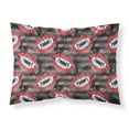 thumbnail image 1 of Watecolor Halloween Vampire Teeth Fabric Standard Pillowcase, 1 of 2