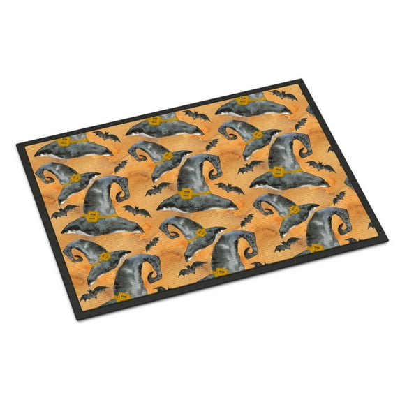 Watecolor Halloween Witches Hat Doormat 18x27