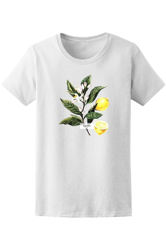 Watecolor Lemon Botanical Tee Women's -Image by Shutterstock
