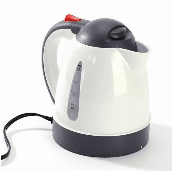 Water 150W Portable Car Electric Kettle 1000ml Truck Heated Water Tea Coffee Kettle Auto Shut Off For Road Trip Beige