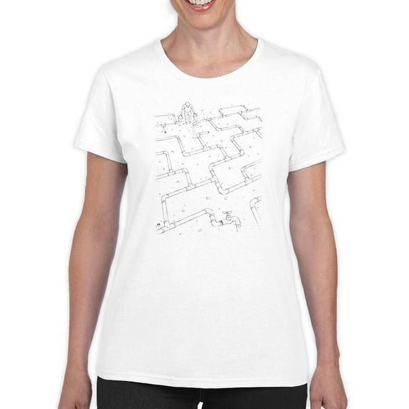 Water Accesibility T-Shirt Women -Askin Ayrancioglu Designs, Female Small