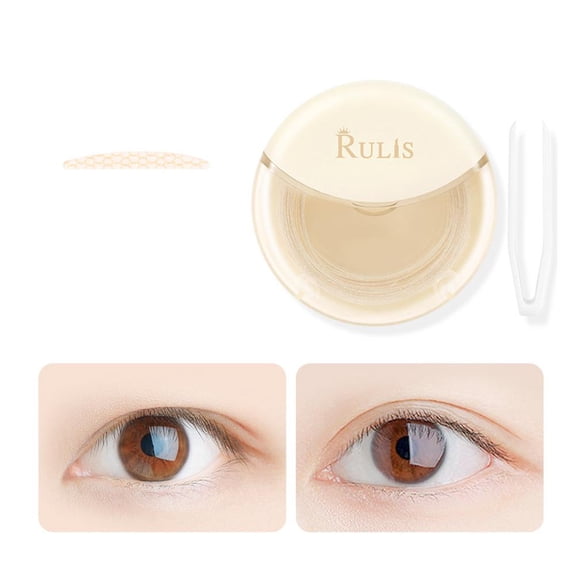 Water Activated Invisible Eyelid Patches 120 Pieces Breathable Mesh For Natural Double Eyelid Lift