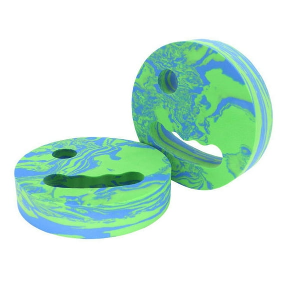 Water Aerobics Discs Set (2-Pack) - EVA Foam Handheld Swim Float Boards for Aqua Fitness, Pool Resistance Training & Beginner Swimming - Camouflage Design