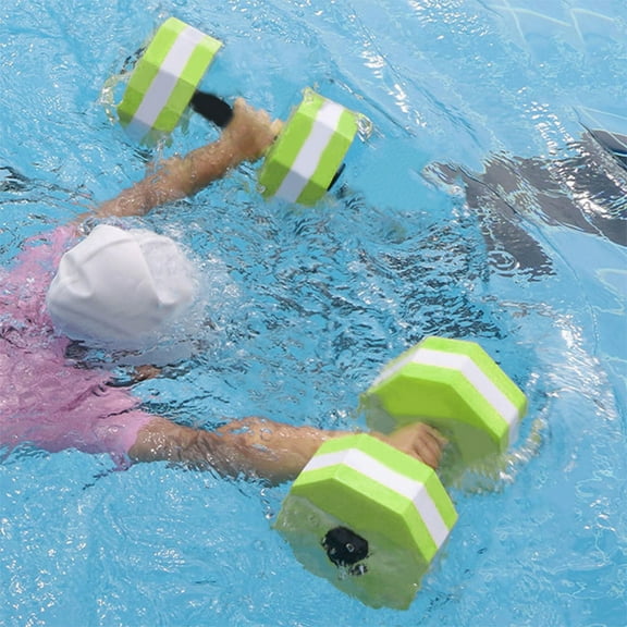 Water Aerobics Dumbbells EVA Foam Aquatic Barbells for Pool Exercise Fitness Training Swimming Workout Equipment Resistance Buoyant Weights